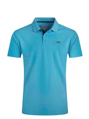 Weird Fish Blue Miles 100% Cotton Pique Polo Shirt - Image 5 of 6