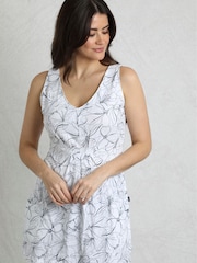 Weird Fish Cream Indus Printed Jersey Tunic - Image 1 of 6