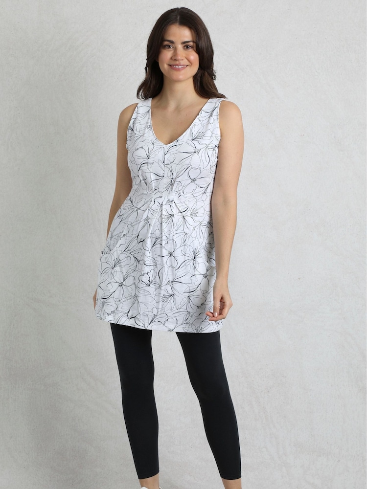 Weird Fish Cream Indus Printed Jersey Tunic - Image 5 of 6