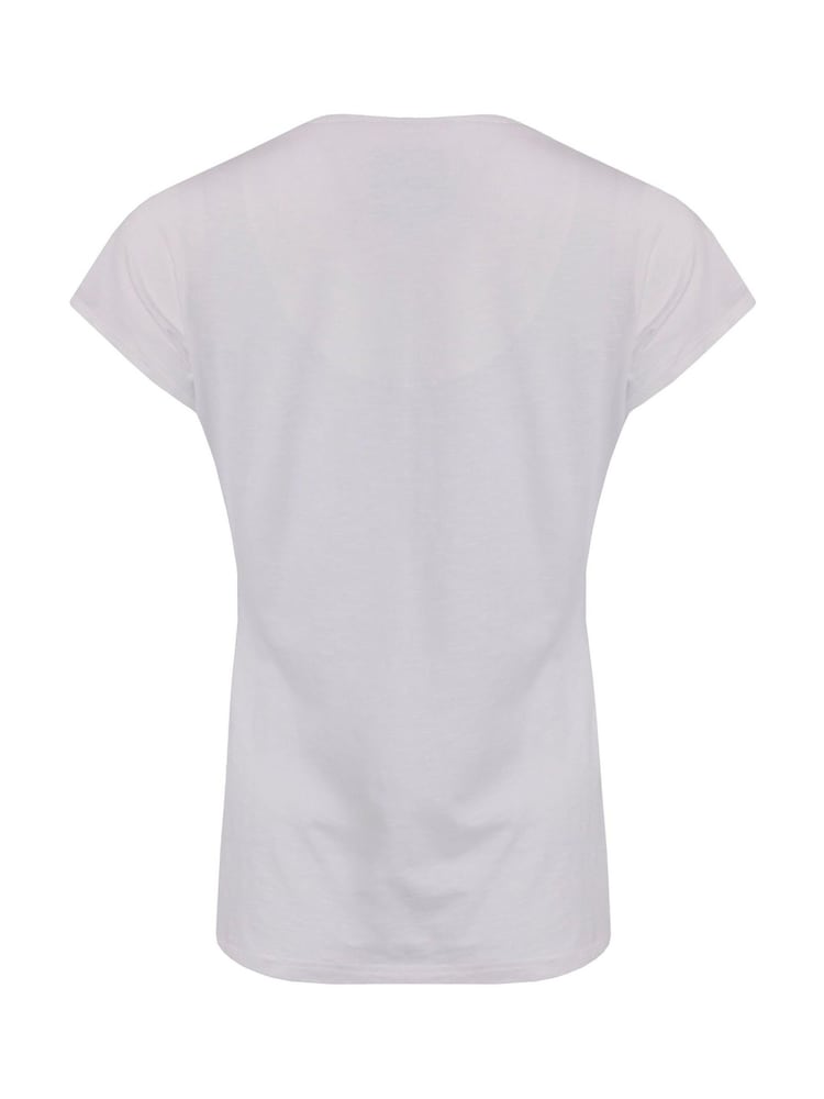 Weird Fish White No Rain Flowers 100% Cotton Slub Graphic Pocket T-Shirt - Image 6 of 6