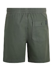 Weird Fish Green Weston Relaxed Canvas 100% Cotton Shorts - Image 8 of 8