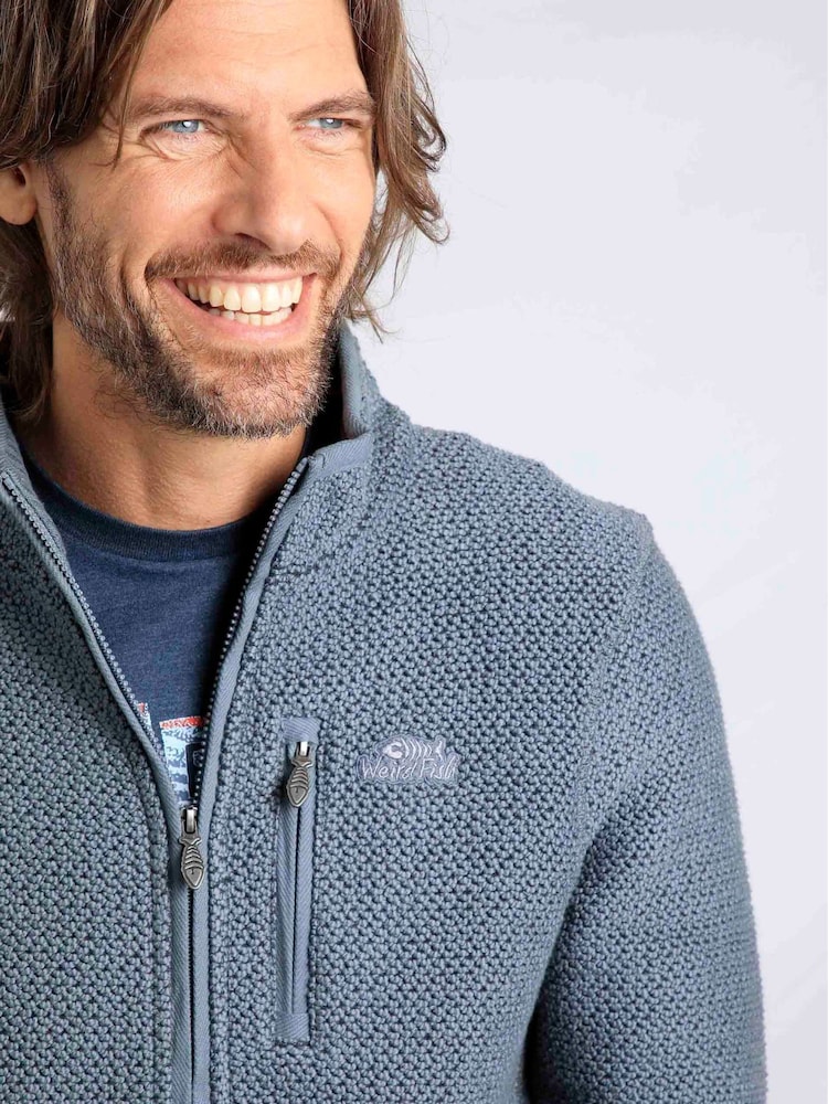 Weird Fish Blue Transom Full Zip Macaroni Jacket - Image 4 of 8