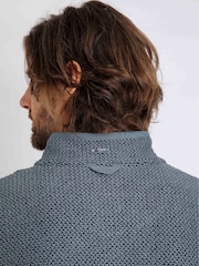 Weird Fish Blue Transom Full Zip Macaroni Jacket - Image 5 of 8