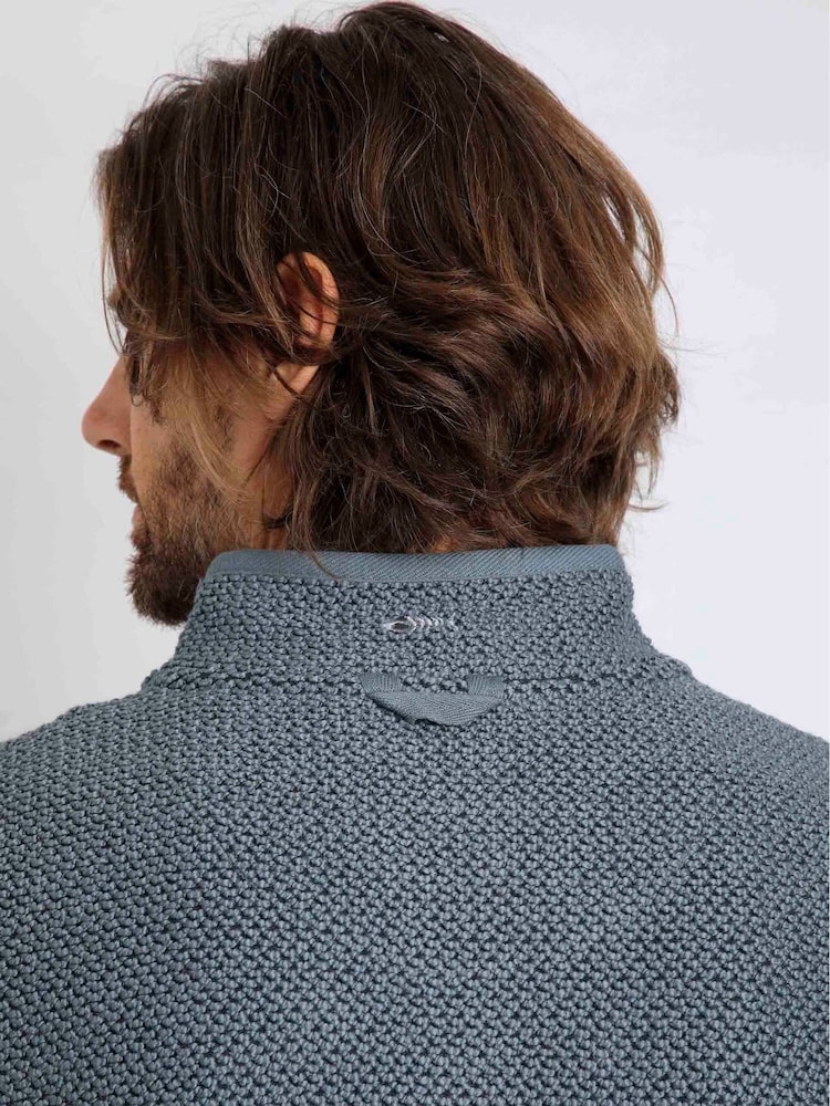 Weird Fish Blue Transom Full Zip Macaroni Jacket - Image 5 of 8