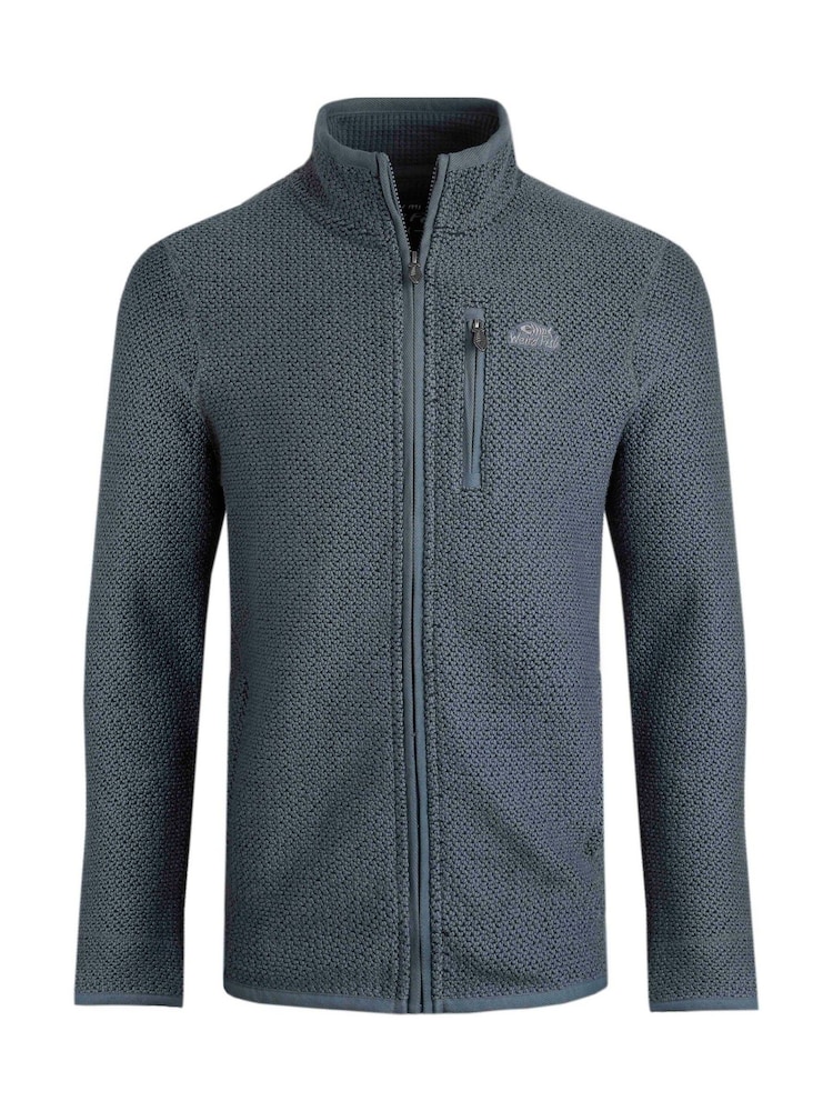 Weird Fish Blue Transom Full Zip Macaroni Jacket - Image 7 of 8