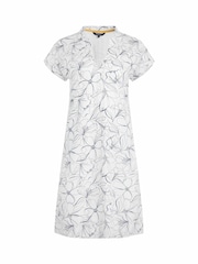 Weird Fish Cream Suffolks 100% Cotton Printed Jersey Dress - Image 8 of 9