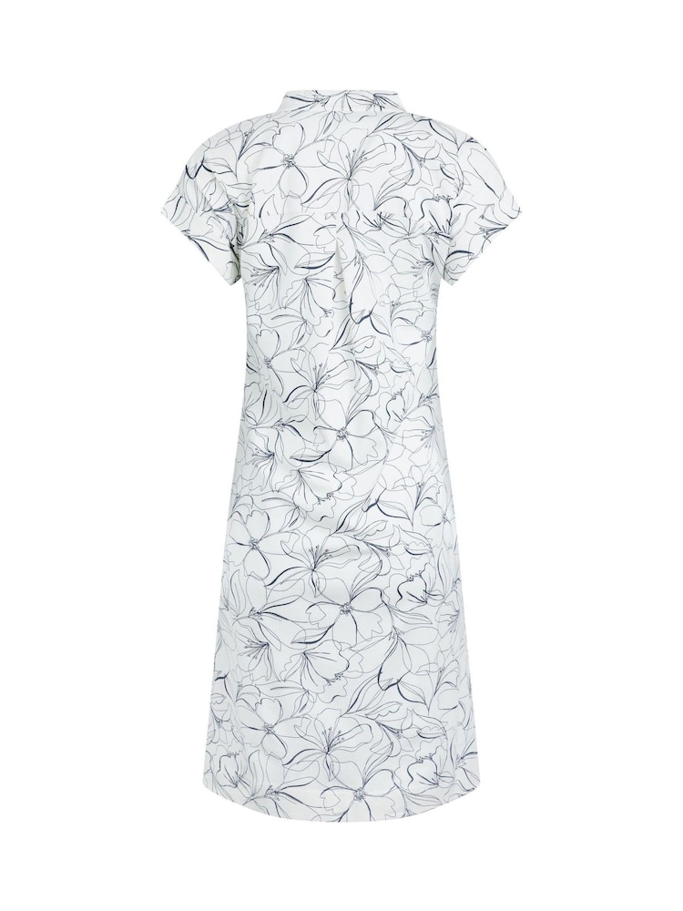 Weird Fish Cream Suffolks 100% Cotton Printed Jersey Dress - Image 9 of 9