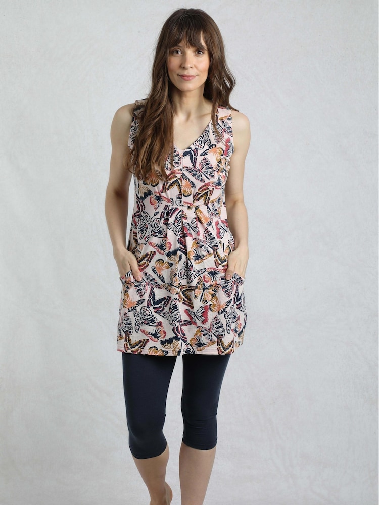 Weird Fish Pink Indus Printed Jersey Tunic - Image 6 of 8