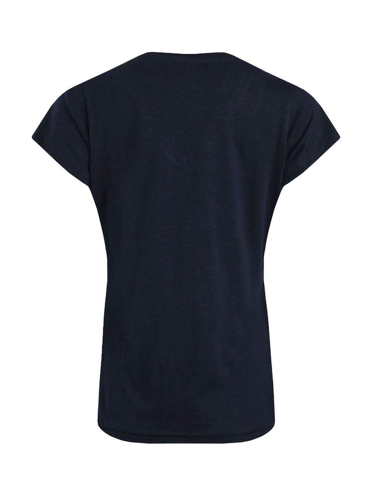 Azul - Weird Fish No Rain Flowers 100% Cotton Slub Graphic Pocket T-Shirt - Imagen 6 de 6