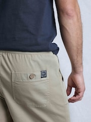 Weird Fish Cream Weston Relaxed Canvas 100% Cotton Shorts - Image 4 of 6