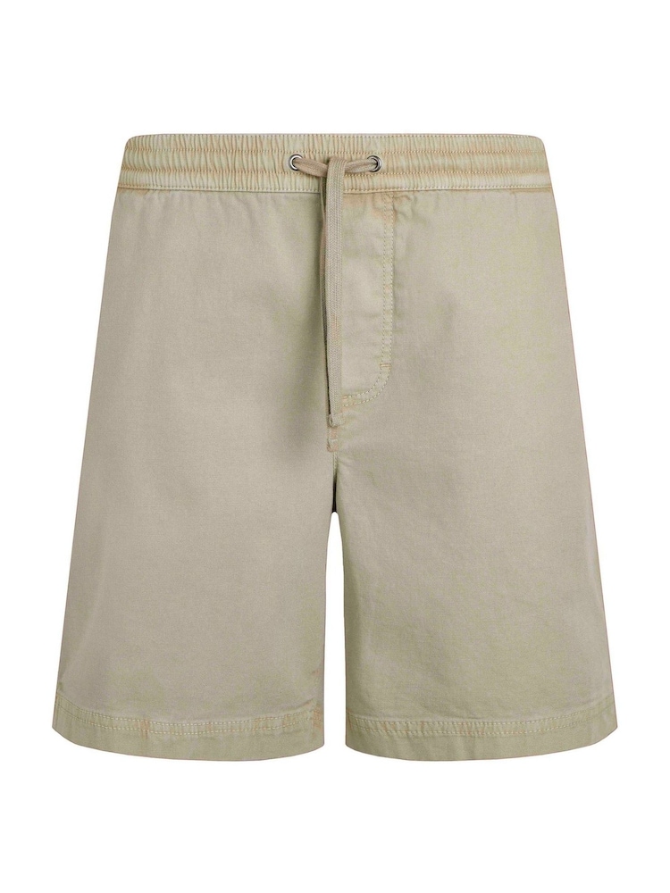 Weird Fish Cream Weston Relaxed Canvas 100% Cotton Shorts - Image 5 of 6