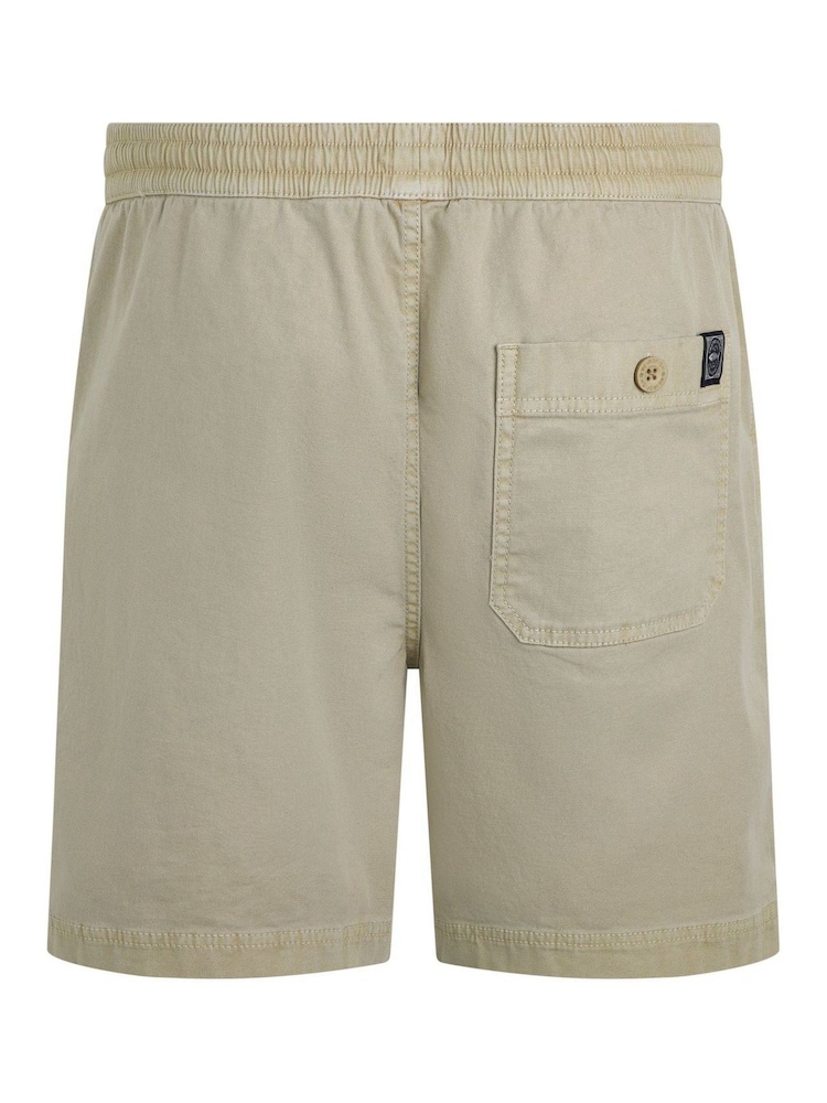 Weird Fish Cream Weston Relaxed Canvas 100% Cotton Shorts - Image 6 of 6