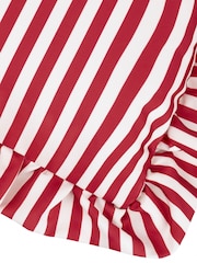 Wylder Candy Red Millie Ruffle Outdoor Polyester Cushion - Image 4 of 5