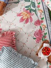 Wylder Candy Red Millie Ruffle Outdoor Polyester Cushion - Image 5 of 5