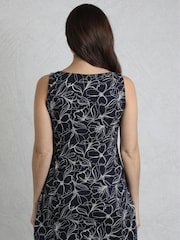Weird Fish Blue Indus Printed Jersey Tunic - Image 2 of 5