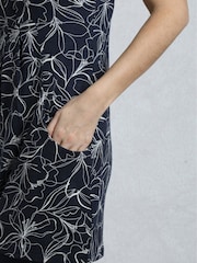 Weird Fish Blue Indus Printed Jersey Tunic - Image 4 of 5