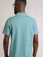 Weird Fish Powell 100% Cotton Textured Jersey Polo Shirt - Bild 2 von 8