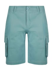 Weird Fish Blue Rigney Cargo Shorts - Image 7 of 8