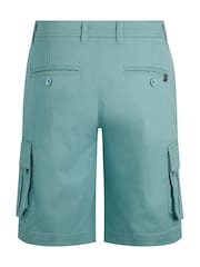 Weird Fish Blue Rigney Cargo Shorts - Image 8 of 8