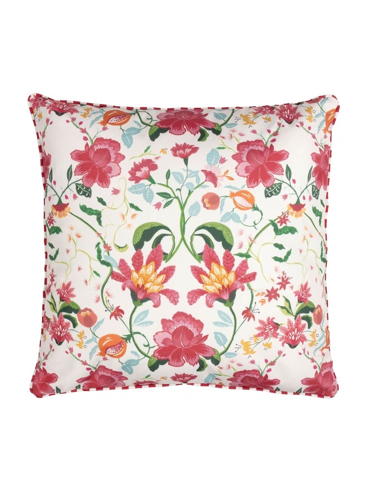 Wylder Candy Red Claudia Outdoor Polyester Cushion - Image 1 of 5