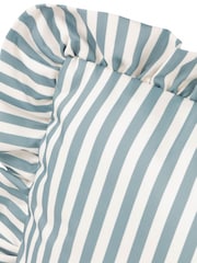 Wylder Duck Egg Blue Millie Ruffle Outdoor Polyester Cushion - Image 4 of 5