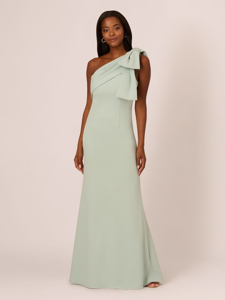 Adrianna Papell Stretch Crepe Long Dress - Image 1 of 7