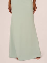 Adrianna Papell Stretch Crepe Long Dress - Image 3 of 7