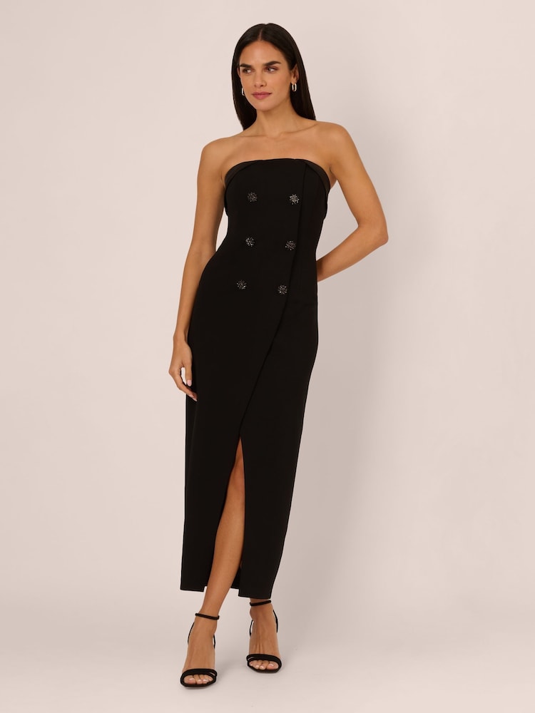 Adrianna by Adrianna Papell Knit Crepe Black Blazer Dress - Image 1 of 7 Adrianna by Adrianna Papell Knit Crepe Black Blazer Dress - Image 1 of 7
