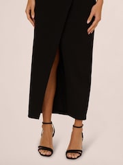 Adrianna by Adrianna Papell Knit Crepe Black Blazer Dress - Image 4 of 7
