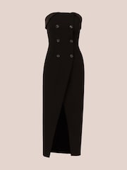 Adrianna by Adrianna Papell Knit Crepe Black Blazer Dress - Image 6 of 7