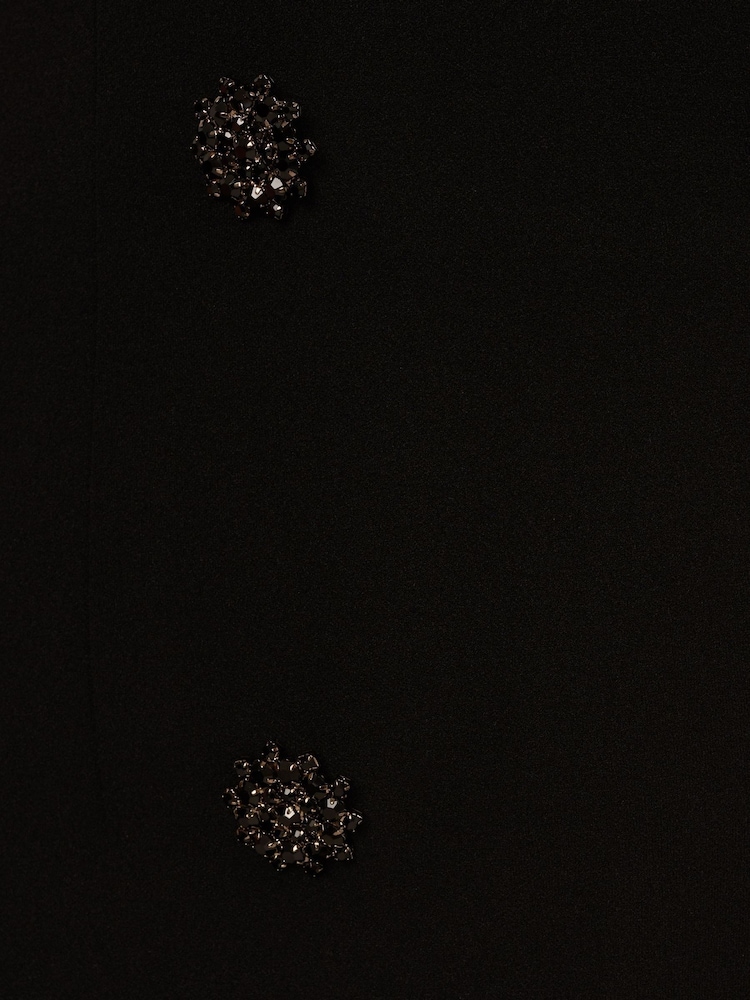 Adrianna by Adrianna Papell Knit Crepe Black Blazer Dress - Image 7 of 7