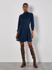 Apricot Blue Raglan Godet Swing Dress - Image 2 of 4