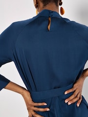 Apricot Blue Raglan Godet Swing Dress - Image 3 of 4