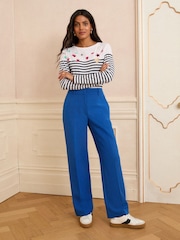 Love & Roses Cobalt Blue Wide Leg Trousers - Image 2 of 4