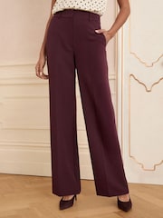 Love & Roses Berry Wide Leg Trousers - Image 1 of 4