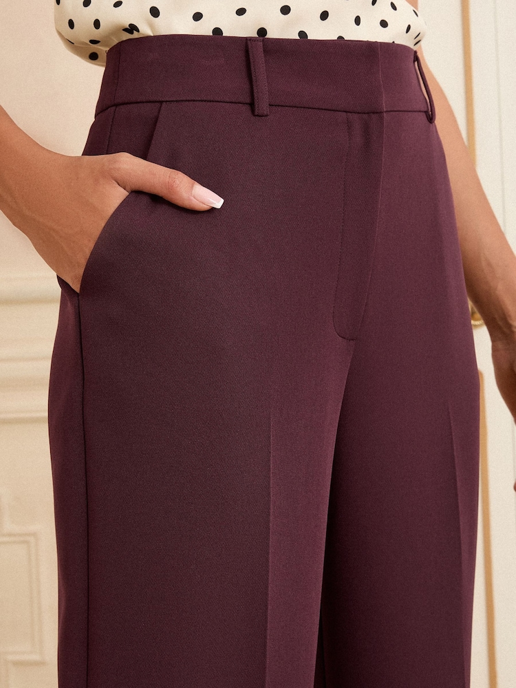 Love & Roses Berry Wide Leg Trousers - Image 2 of 4