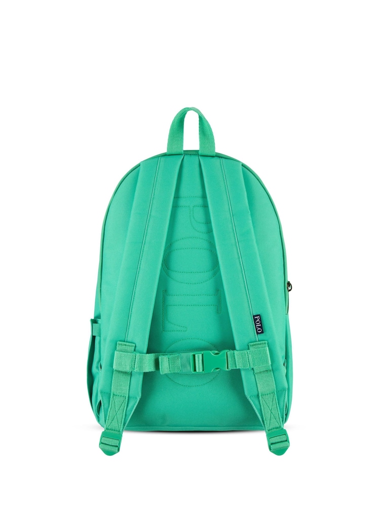 Polo Ralph Lauren Green Logo Colourblock Backpack - Image 2 of 8 Polo Ralph Lauren Green Logo Colourblock Backpack - Image 2 of 8