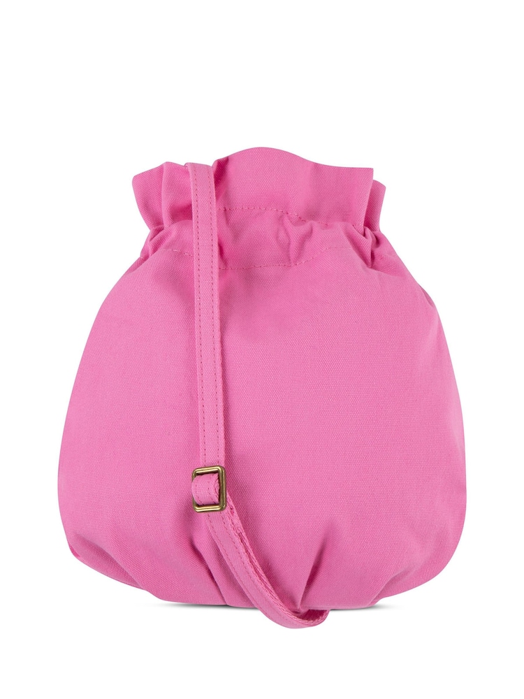 Polo Ralph Lauren Pink 100% Cotton Logo Shoulder Bag - Image 2 of 5