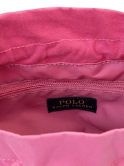 Polo Ralph Lauren Pink 100% Cotton Logo Shoulder Bag - Image 5 of 5