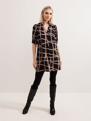 Phase Eight Natural Darlia Ribbon Tunic Dress - Image 3 of 7