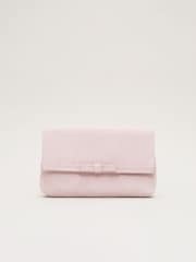 Phase Eight Pink Grosgrain Bow Clutch Bag - Image 1 of 7