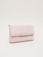 Phase Eight Pink Grosgrain Bow Clutch Bag - Image 2 of 7