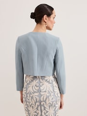 Phase Eight Blue Phoebe Cropped Jacket - Image 2 of 5