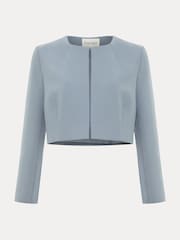 Phase Eight Blue Phoebe Cropped Jacket - Image 5 of 5