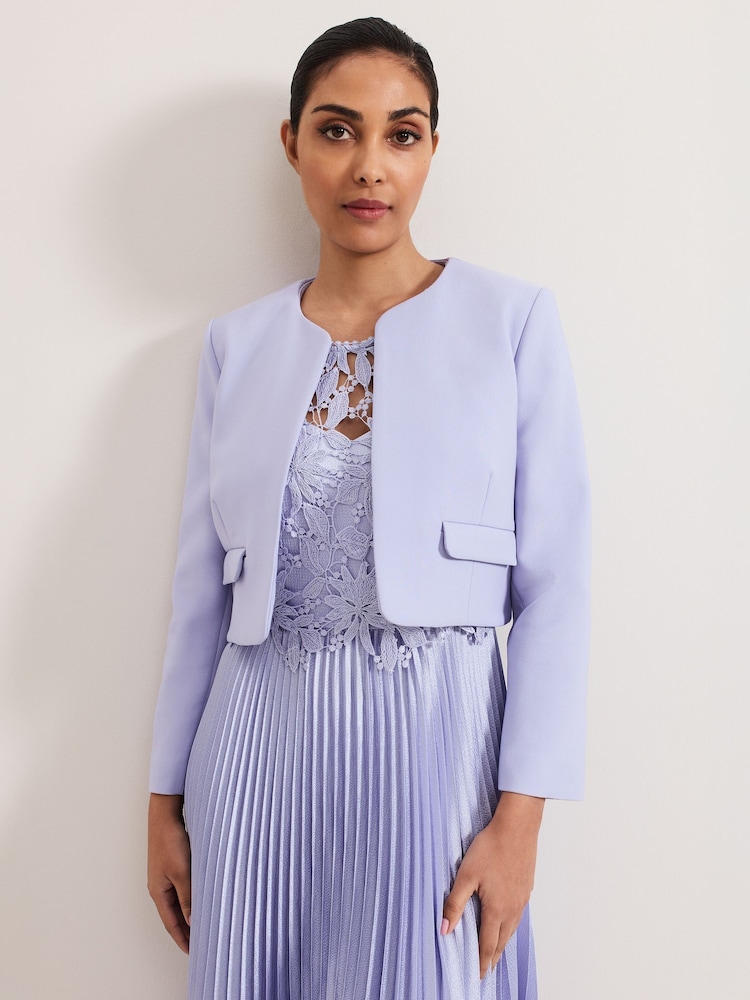Phase Eight Blue Petite Emma Pocket Detail Jacket - Image 1 of 6
