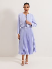 Phase Eight Blue Petite Emma Pocket Detail Jacket - Image 3 of 6