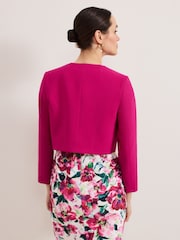 Phase Eight Pink Phoebe Cropped Jacket - Image 2 of 6