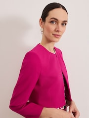 Phase Eight Pink Phoebe Cropped Jacket - Image 5 of 6
