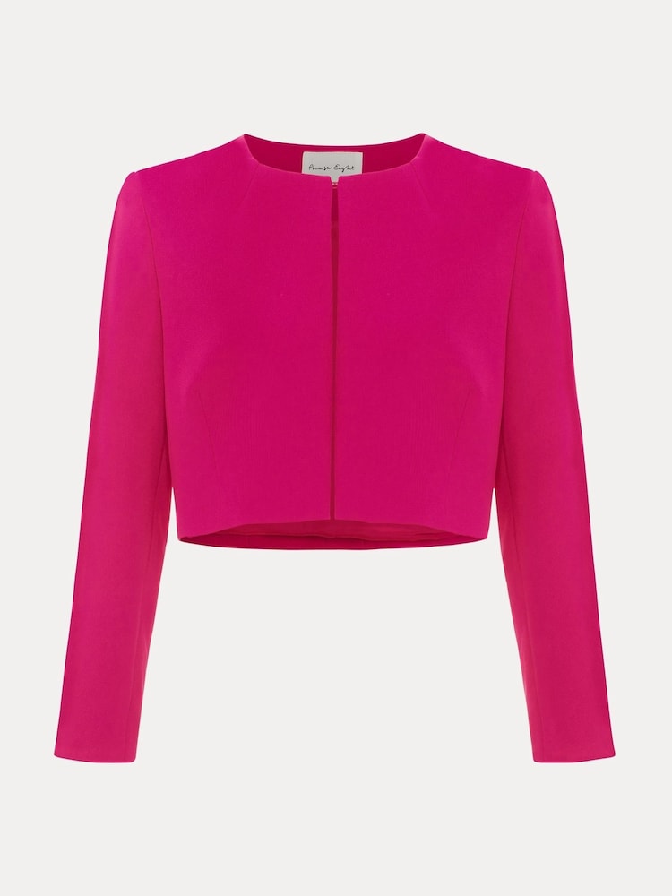 Phase Eight Pink Phoebe Cropped Jacket - Image 6 of 6