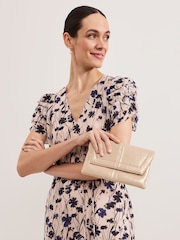 Phase Eight Natural Stitch Square Clutch Bag - Image 6 of 7